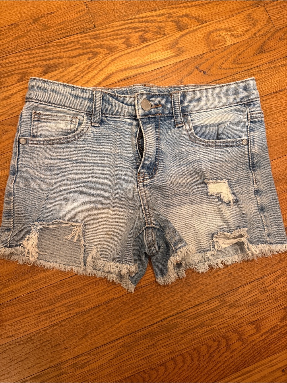 art class kids Distressed Denim Jean Shorts size L 10 -12